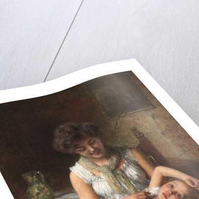 Moody Girl, c.1900 by Alexei Alexevich Harlamoff