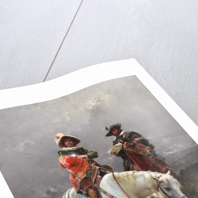 A Cavalier on a White Horse, 1890 by Cesare-Auguste Detti