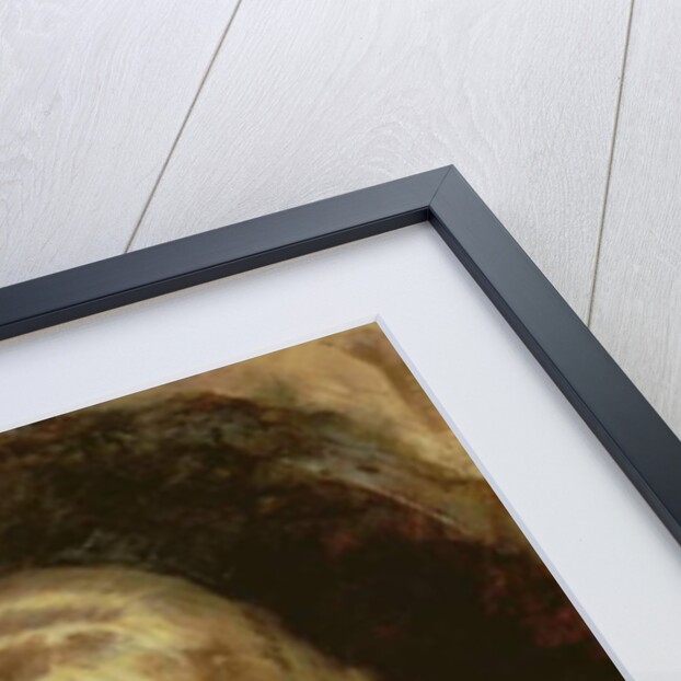 Portrait of Beatrice Caird wearing a white dress with a blue sash by John Everett Millais