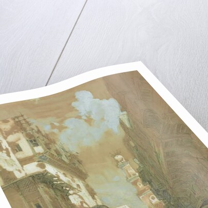 Mosque El Mooristan, Cairo, Egypt, 1838 by David Roberts