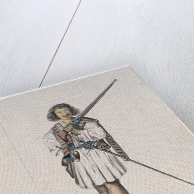 Drawing from an album of natives of Brazil, Africa, Persia and the East India by Dutch School