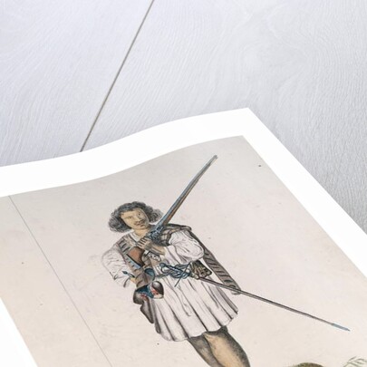 Drawing from an album of natives of Brazil, Africa, Persia and the East India by Dutch School