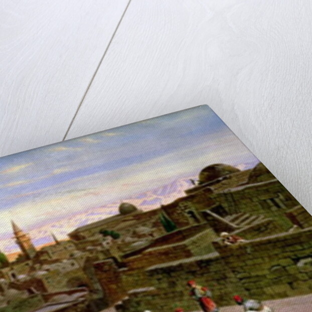 A View of Jerusalem, with the Dome of the Holy Rock, 1864 by Carl Friedrich Heinrich Werner