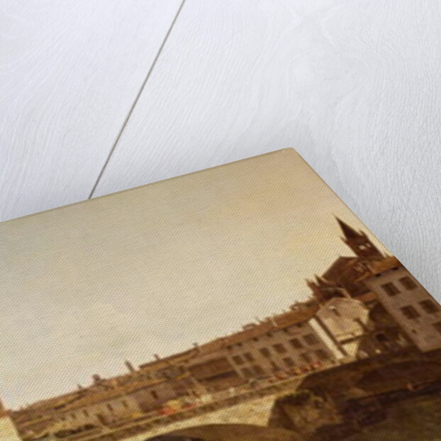 The Bridge at Delle Navi, Verona by Bernardo Bellotto