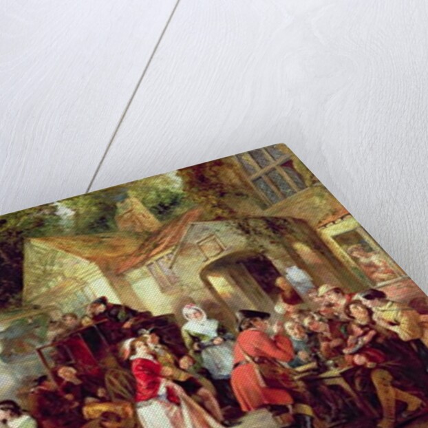 The Arrival of the Coach, 1850 by Thomas Falcon Marshall