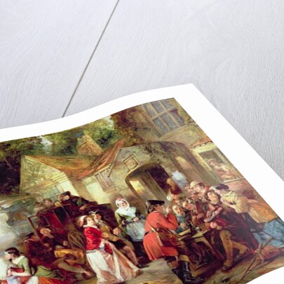 The Arrival of the Coach, 1850 by Thomas Falcon Marshall