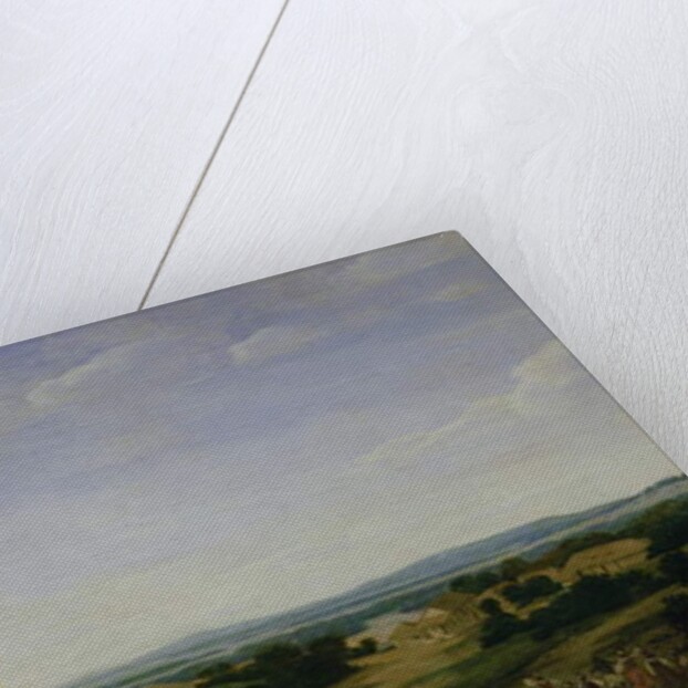 Brazilian Landscape with the Portuguese Residence, the Church and the Casa Granda, the River Varzea Beyond by Frans Jansz Post