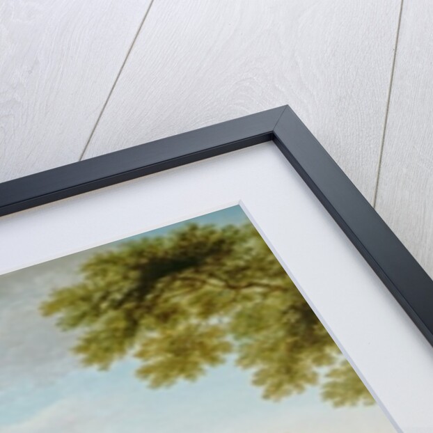 The Queen's Theatre from the Rotunda, Stowe House, Bucks, with Lord Cobham and Charles Bridgeman by Jacques Rigaud