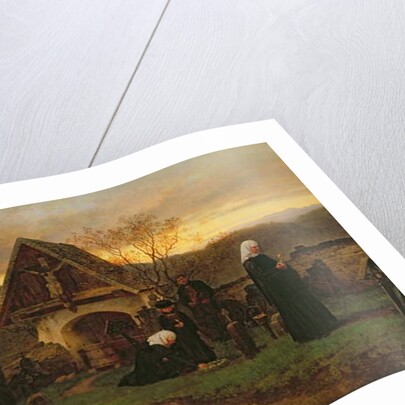 All Soul's Day in the Cemetery by Ludwig Friedrich Wilhelm Riefstahl