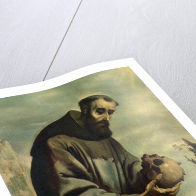 St. Francis in Meditation by Francisco de Zurbaran
