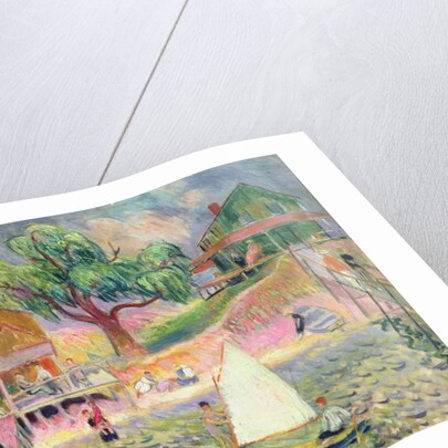 The Green Beach Cottage, Belport, Long Island by William James Glackens