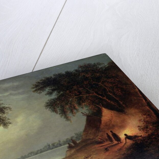 Indian Burial by Cornelius Krieghoff