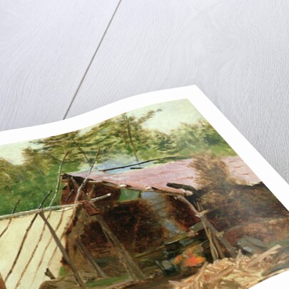 Camp in the Maine Wood, No.3, 1879 by John George Brown