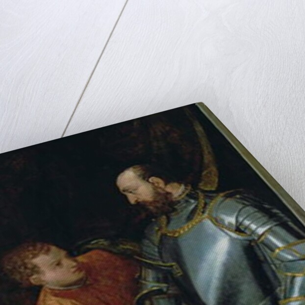 Warrior handing a letter to a page by Veronese