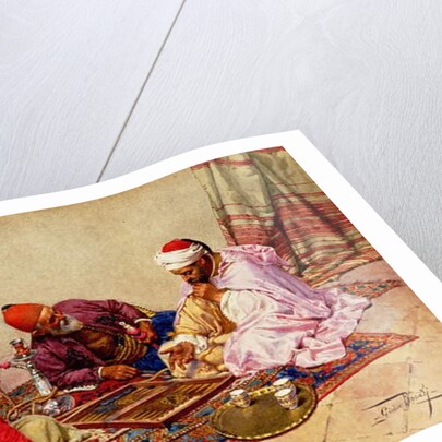 The Backgammon Players by Giulio Rosati