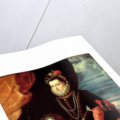 Portrait of Isabelle de Valois, Queen of Spain, wife of Philip II of Spain by Peter Paul (studio of) Rubens