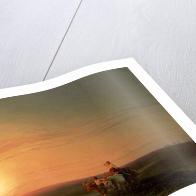 Peasants returning from the fields at sunset by Ivan Konstantinovich Aivazovsky