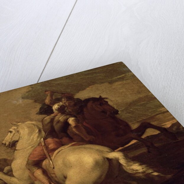 Two horsemen engaged in combat by Francesco Simonini