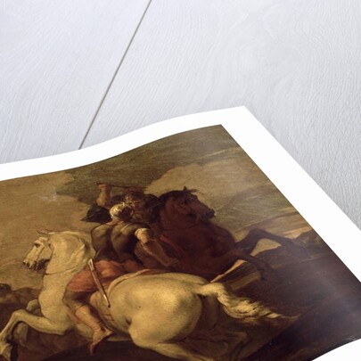 Two horsemen engaged in combat by Francesco Simonini