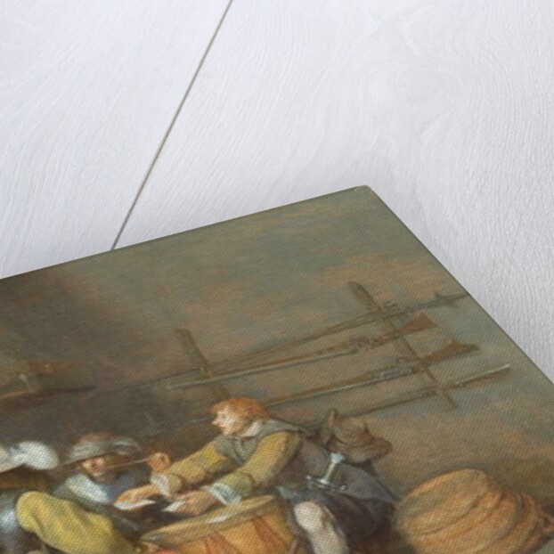 Soldiers playing cards in a guardroom by Gerard ter Borch or Terborch