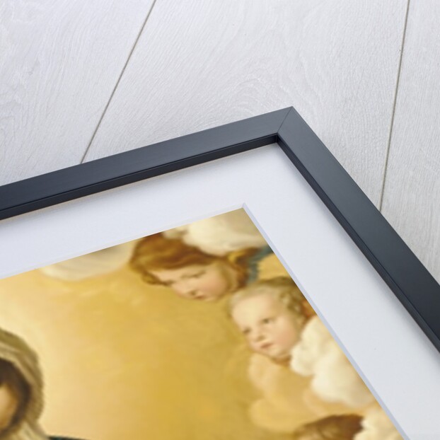 The Madonna and Child in Glory with Cherubs by Il Sassoferrato