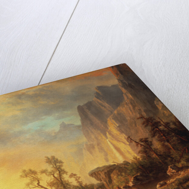 Sunset in the Rockies by Albert Bierstadt