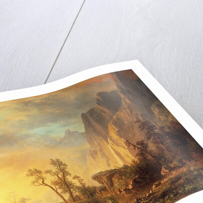 Sunset in the Rockies by Albert Bierstadt