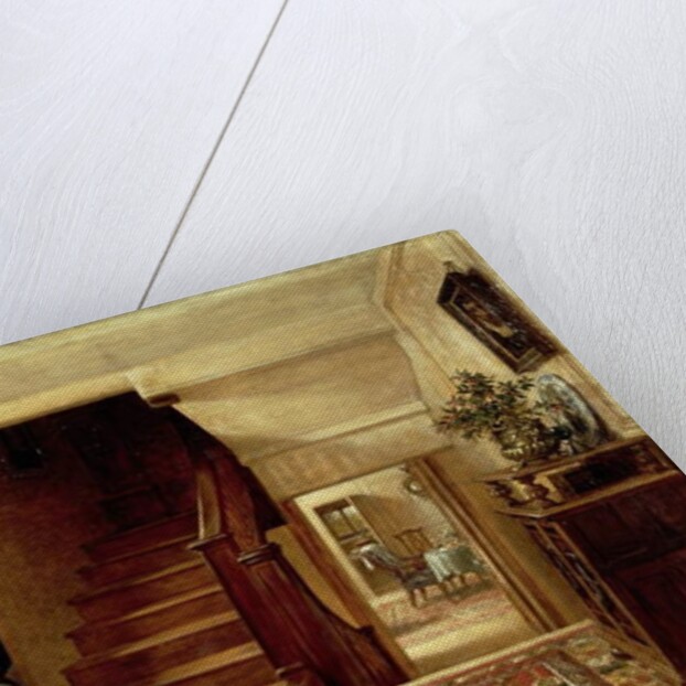 An Interior with a Girl Playing with Cats by Robert Collinson