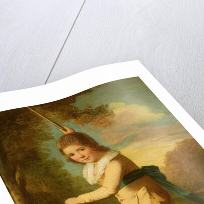 Portrait of Master William Morgan with a hoop and stick by John Hoppner