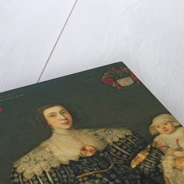 Double Portrait of Mary, Lady Bowes, Aged 24, and her Eldest Son, Thomas, 1630 by English School