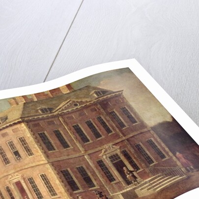 View of Ranelagh House and Gardens, and the Chelsea Hospital, with figures walking in the foreground by Joseph Nickolls