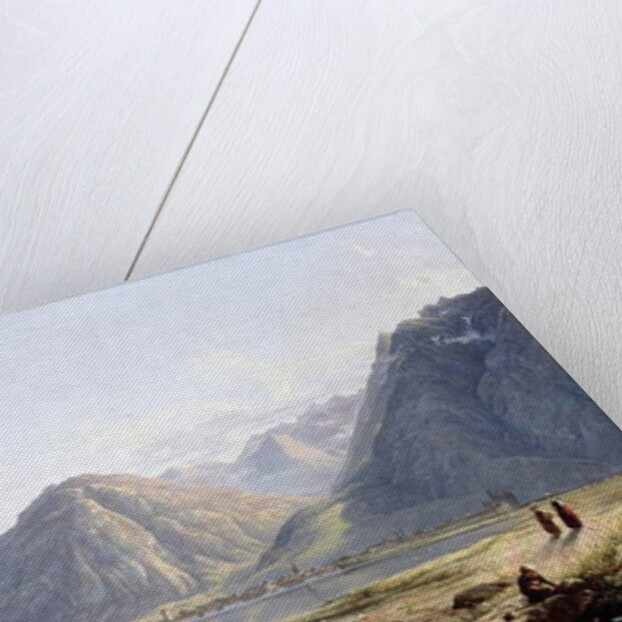 View of Lake Geneva with the Town of Villeneuve, 1836 by Francis Danby