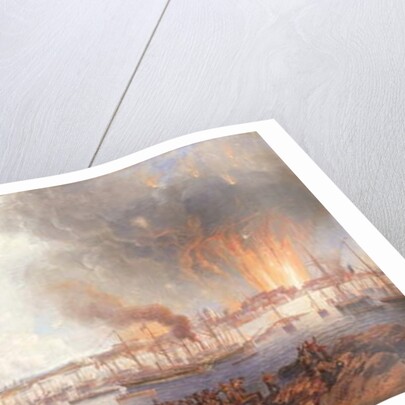 The Bombardment of Sveaborg, 5th August 1855, 1856 by John Wilson Carmichael