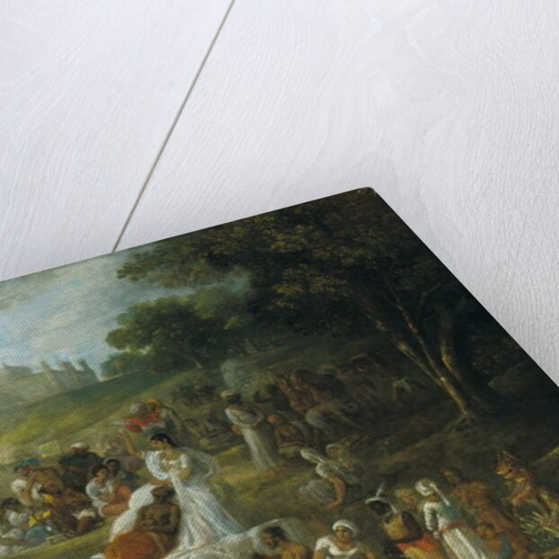 Sacrifice of a Hindoo Widow Upon the Funeral Pile of Her Husband by Johann Zoffany