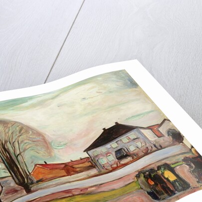 House in Aasgaardstrand, 1905 by Edvard Munch