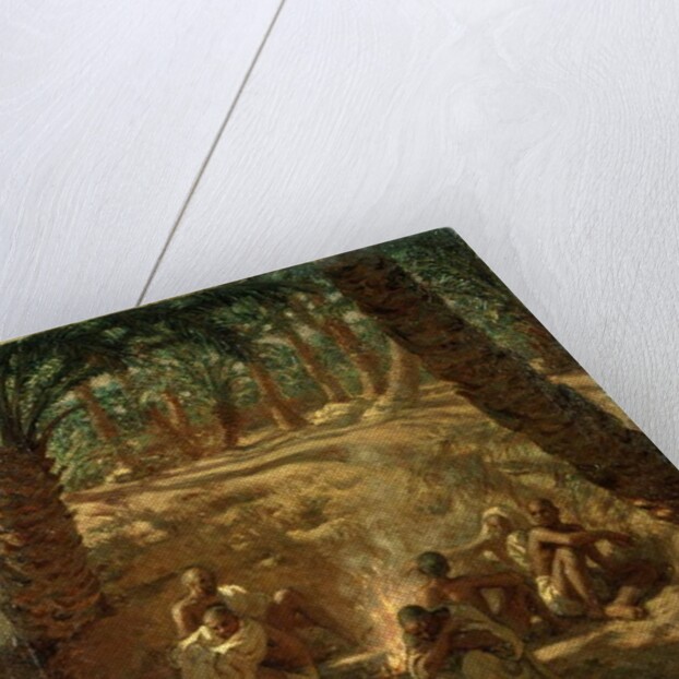 Berbers at an Oasis Well by Alphonse Etienne Dinet