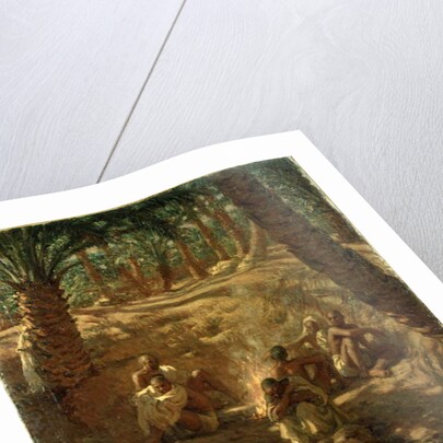 Berbers at an Oasis Well by Alphonse Etienne Dinet