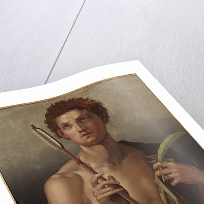 Saint Sebastian with an arrow in his right hand and the martyr's palm in his left by Andrea del Sarto