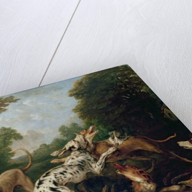 Dogs Fighting in a Wooded Clearing by Frans Snyders or Snijders