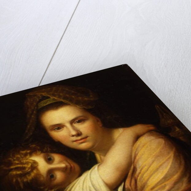 Portrait of the artist's wife and daughter by Richard Cosway