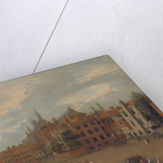 View of Old Palace Yard, Westminster, with the east end of Westminster Abbey and the Chapel of King Henry VII to the left, c.1700 by English School