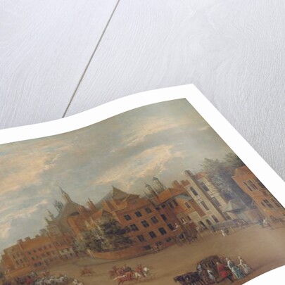 View of Old Palace Yard, Westminster, with the east end of Westminster Abbey and the Chapel of King Henry VII to the left, c.1700 by English School