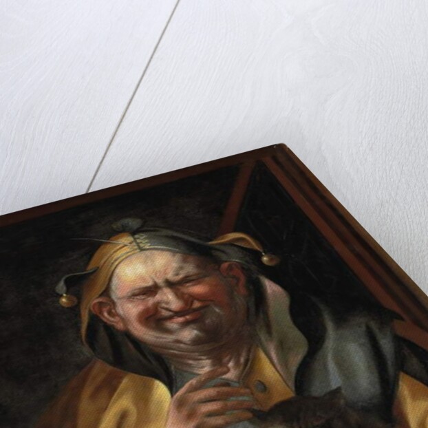 A jester with a cat by Jacob Jordaens