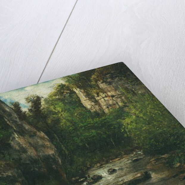 Paysage proche de Puit Noir pres d'Ornans, after 1872 by Gustave Courbet