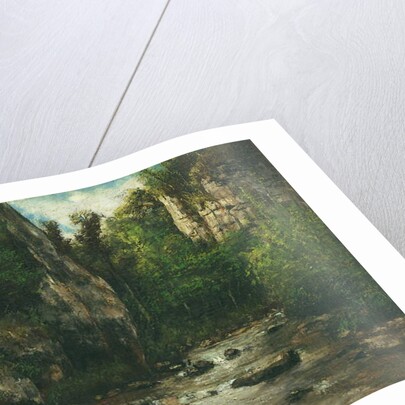 Paysage proche de Puit Noir pres d'Ornans, after 1872 by Gustave Courbet