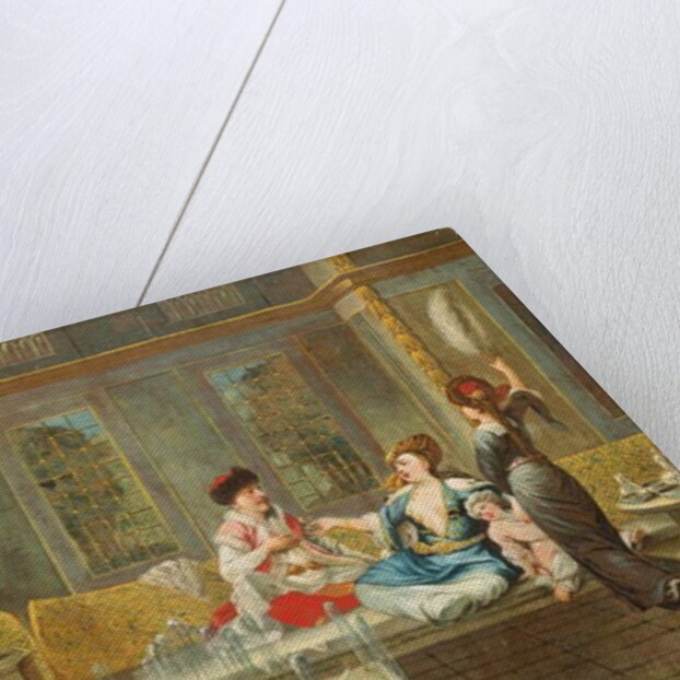 Armenian interior with a sultan and his favourite by Jean Baptiste Vanmour