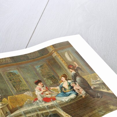 Armenian interior with a sultan and his favourite by Jean Baptiste Vanmour