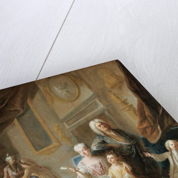 Portrait of a family in an interior by Francois de Troy