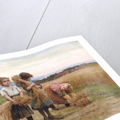 The Young Harvesters, 1895 by Cesar Pattein