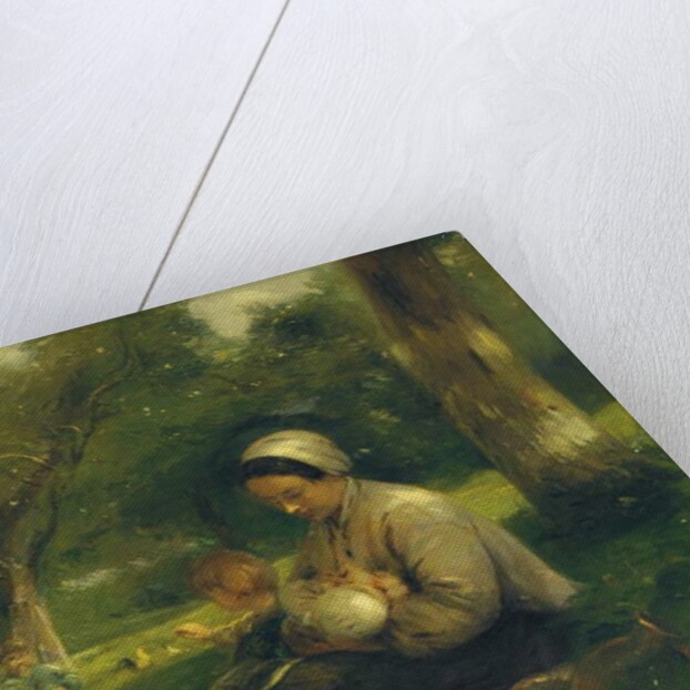 Mère et ses enfants au Saint-Siméon: the Loving Mother by Adolphe-Felix Cals